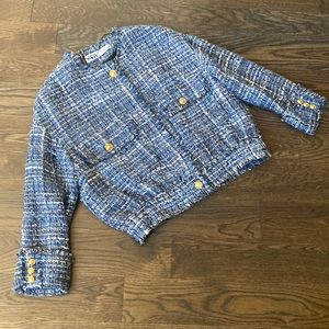 ZARA Tweed Cropped Jacket, sz S